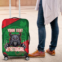 Custom Portugal Rugby 2026 Luggage Cover Os Lobos Wolf Mascot