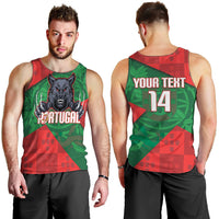 Custom Portugal Rugby 2026 Men Tank Top Os Lobos Wolf Mascot