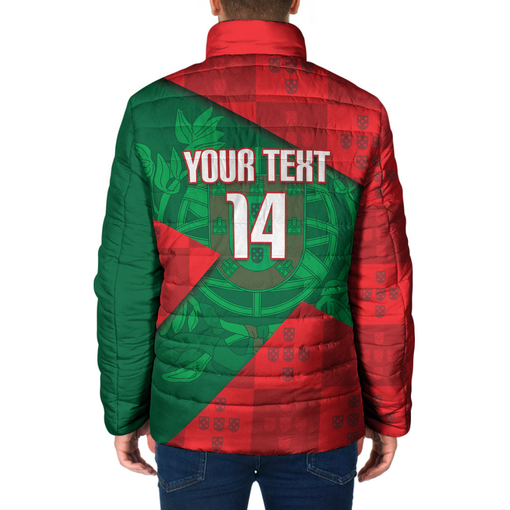 Custom Portugal Rugby 2026 Padded Jacket Os Lobos Wolf Mascot