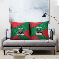 Custom Portugal Rugby 2026 Pillow Cover Os Lobos Wolf Mascot