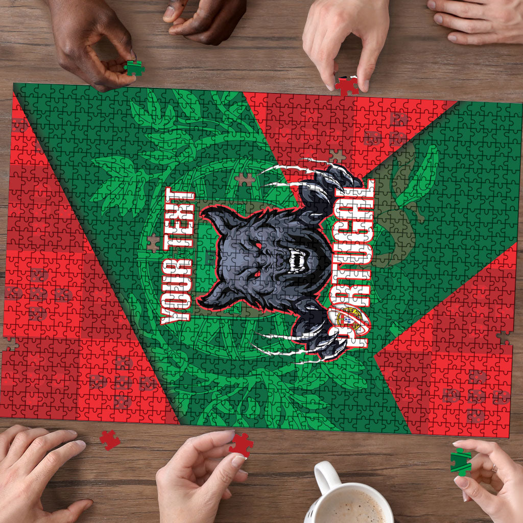 Custom Portugal Rugby 2026 Puzzle Os Lobos Wolf Mascot