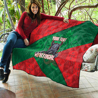 Custom Portugal Rugby 2026 Quilt Os Lobos Wolf Mascot