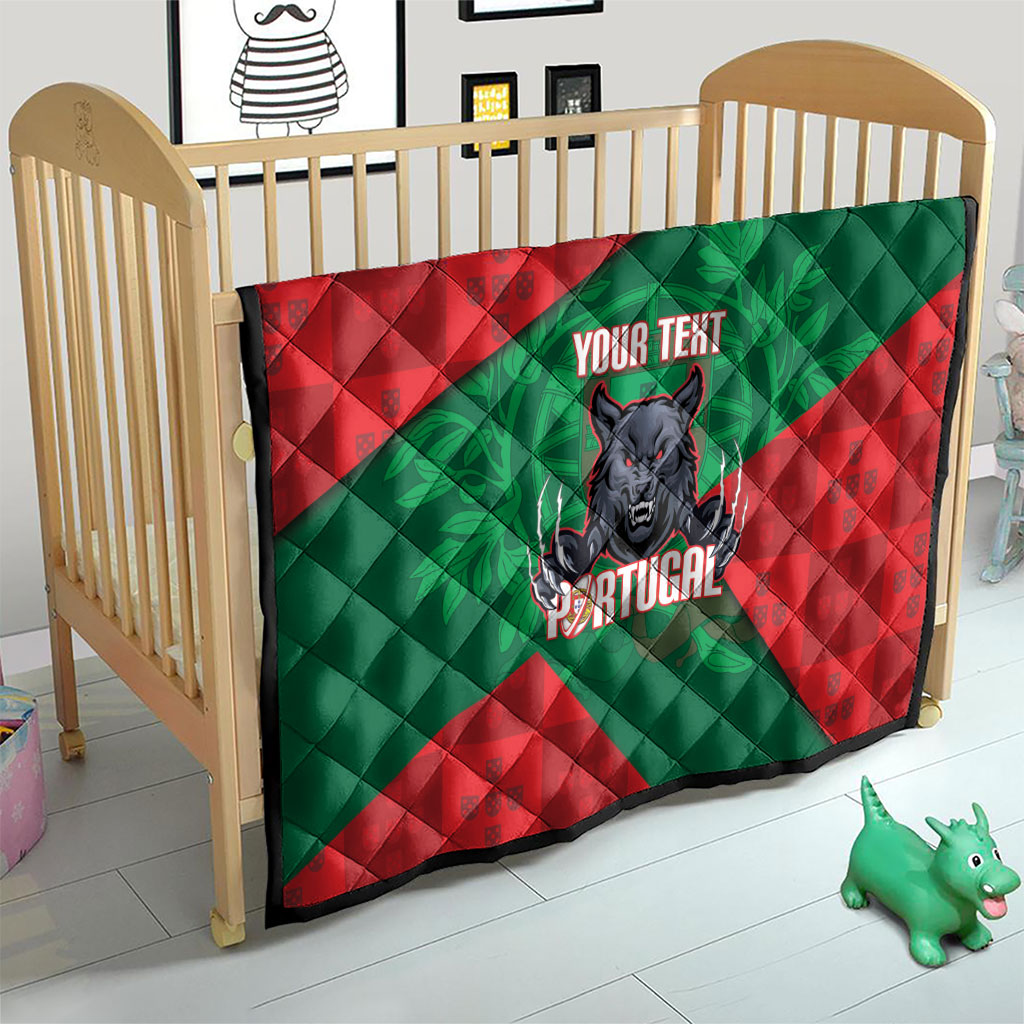 Custom Portugal Rugby 2026 Quilt Os Lobos Wolf Mascot