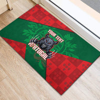 Custom Portugal Rugby 2026 Rubber Doormat Os Lobos Wolf Mascot