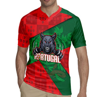 Custom Portugal Rugby 2026 Rugby Jersey Os Lobos Wolf Mascot