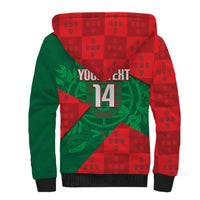 Custom Portugal Rugby 2026 Sherpa Hoodie Os Lobos Wolf Mascot