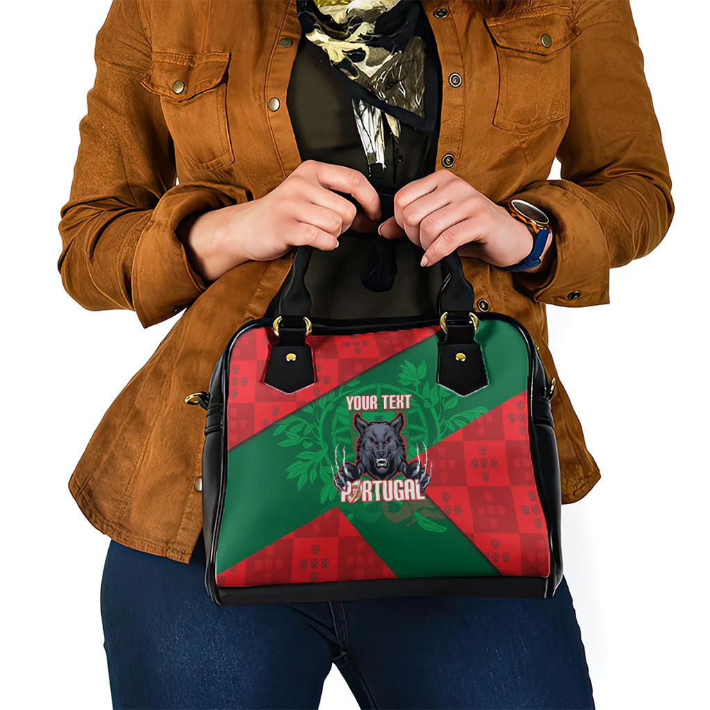Custom Portugal Rugby 2026 Shoulder Handbag Os Lobos Wolf Mascot