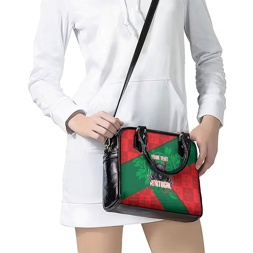 Custom Portugal Rugby 2026 Shoulder Handbag Os Lobos Wolf Mascot