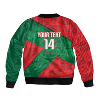 Custom Portugal Rugby 2026 Sleeve Zip Bomber Jacket Os Lobos Wolf Mascot