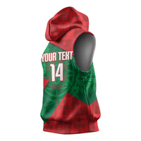 Custom Portugal Rugby 2026 Sleeveless Hoodie Os Lobos Wolf Mascot