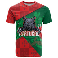 Custom Portugal Rugby 2026 T Shirt Os Lobos Wolf Mascot