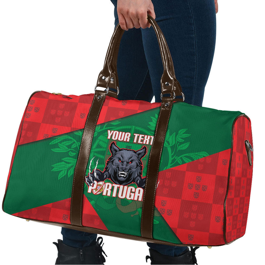 Custom Portugal Rugby 2026 Travel Bag Os Lobos Wolf Mascot