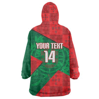 Custom Portugal Rugby 2026 Wearable Blanket Hoodie Os Lobos Wolf Mascot
