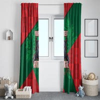 Custom Portugal Rugby 2026 Window Curtain Os Lobos Wolf Mascot