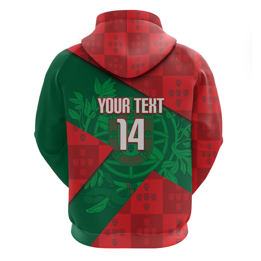 Custom Portugal Rugby 2026 Zip Hoodie Os Lobos Wolf Mascot