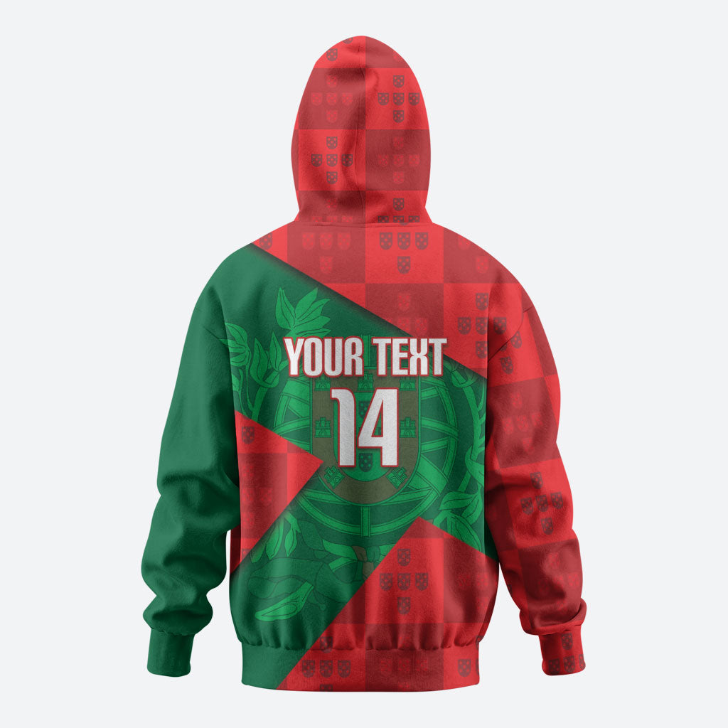 Custom Portugal Rugby 2026 Zip Hoodie Os Lobos Wolf Mascot