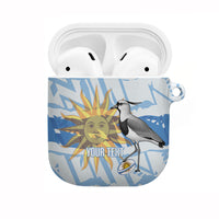 Custom Uruguay Rugby 2026 AirPods Case Sun Of May and Lapwing