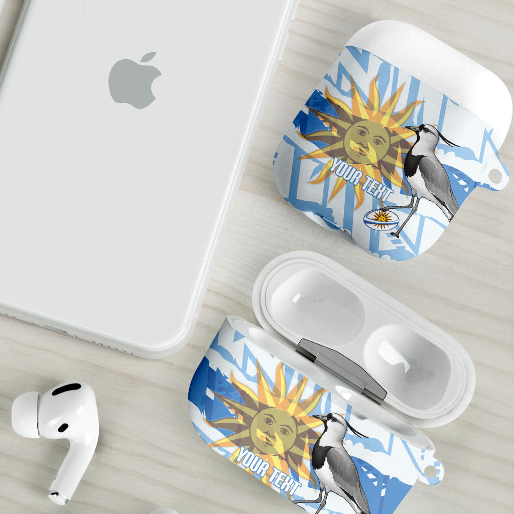 Custom Uruguay Rugby 2026 AirPods Case Sun Of May and Lapwing