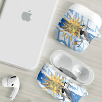 Custom Uruguay Rugby 2026 AirPods Case Sun Of May and Lapwing