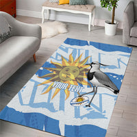Custom Uruguay Rugby 2026 Area Rug Sun Of May and Lapwing