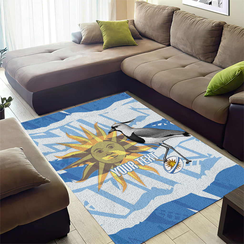 Custom Uruguay Rugby 2026 Area Rug Sun Of May and Lapwing