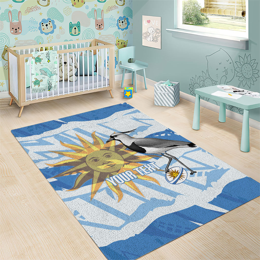 Custom Uruguay Rugby 2026 Area Rug Sun Of May and Lapwing