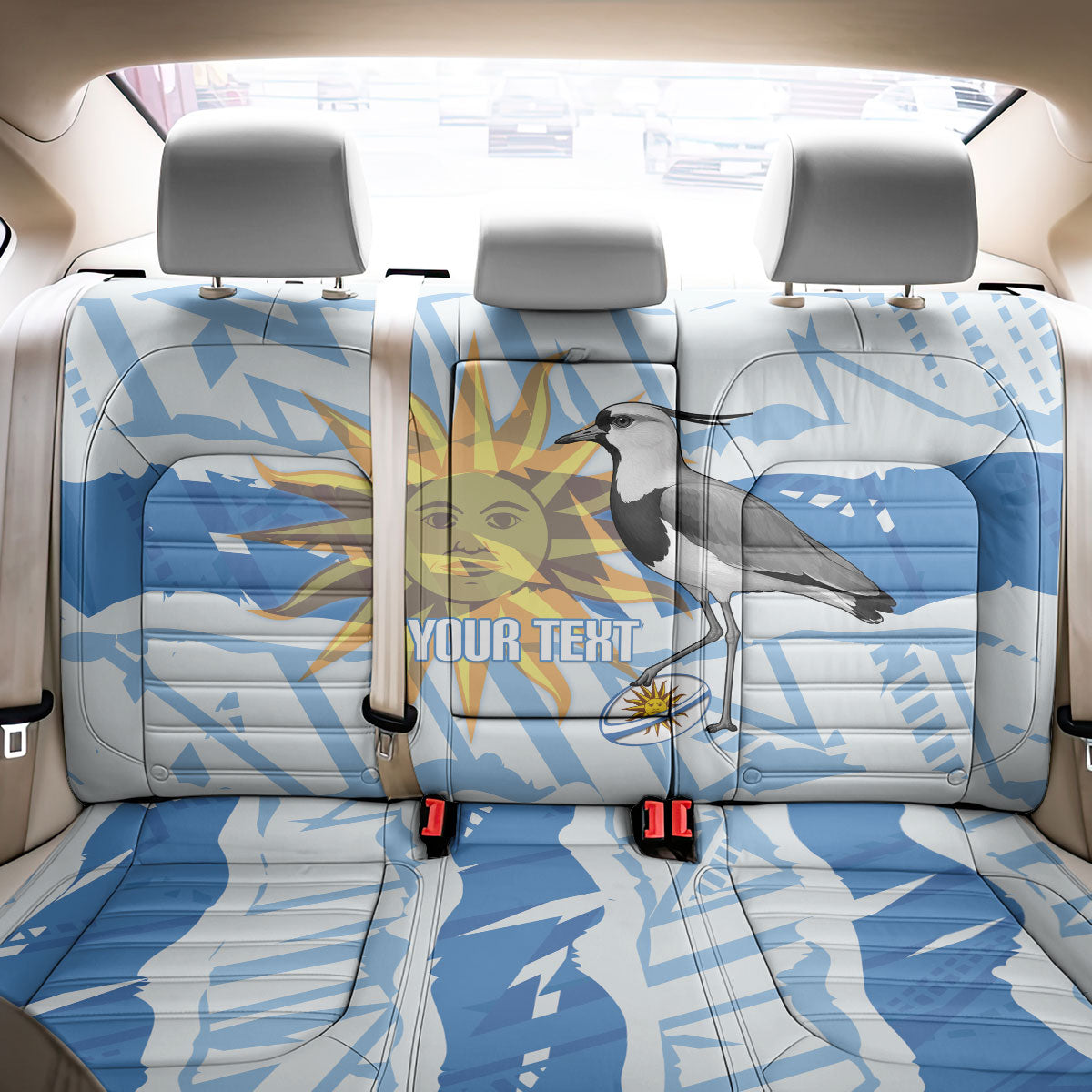 Custom Uruguay Rugby 2026 Back Car Seat Cover Sun Of May and Lapwing