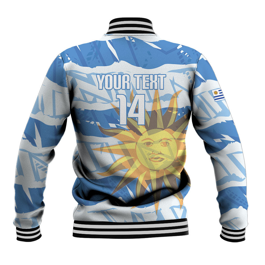 Custom Uruguay Rugby 2026 Baseball Jacket Sun Of May and Lapwing