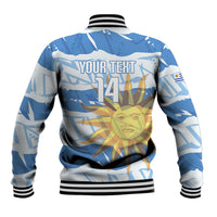 Custom Uruguay Rugby 2026 Baseball Jacket Sun Of May and Lapwing