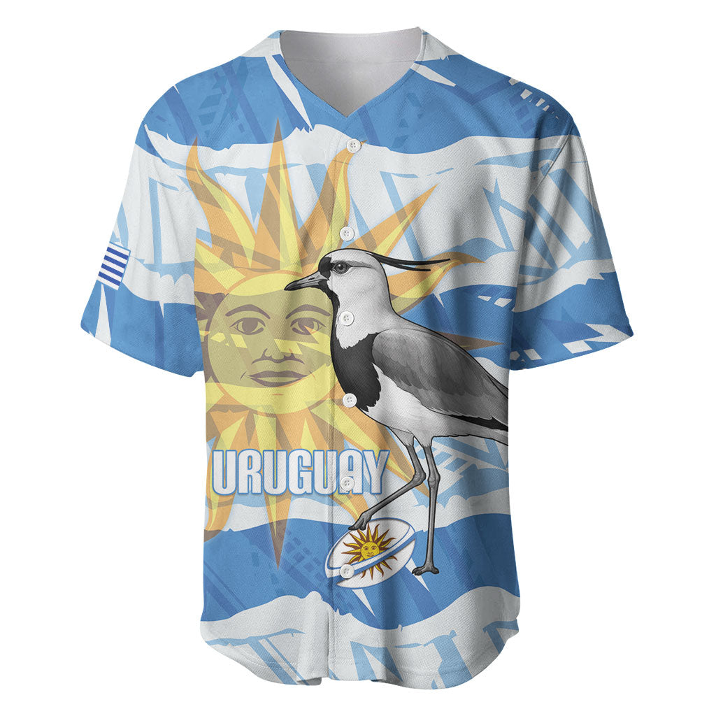 Custom Uruguay Rugby 2026 Baseball Jersey Sun Of May and Lapwing