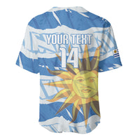 Custom Uruguay Rugby 2026 Baseball Jersey Sun Of May and Lapwing