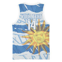 Custom Uruguay Rugby 2026 Basketball Jersey Sun Of May and Lapwing