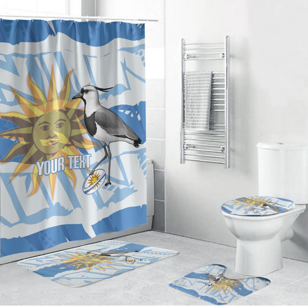 Custom Uruguay Rugby 2026 Bathroom Set Sun Of May and Lapwing