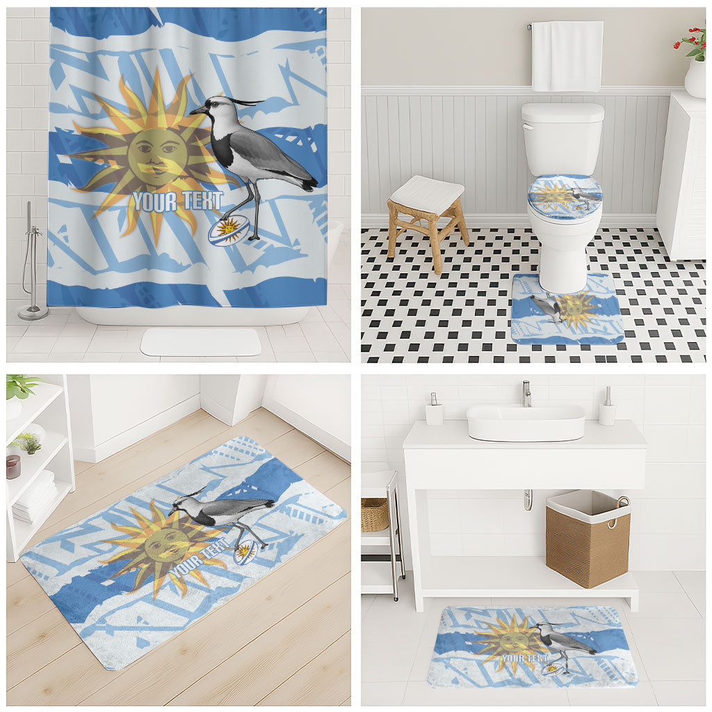 Custom Uruguay Rugby 2026 Bathroom Set Sun Of May and Lapwing