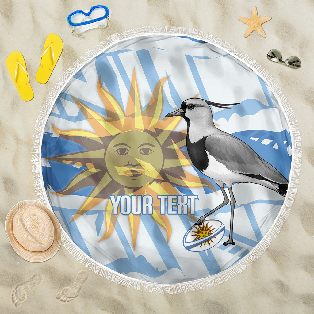 Custom Uruguay Rugby 2026 Beach Blanket Sun Of May and Lapwing