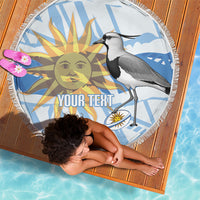Custom Uruguay Rugby 2026 Beach Blanket Sun Of May and Lapwing