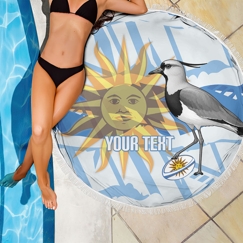 Custom Uruguay Rugby 2026 Beach Blanket Sun Of May and Lapwing