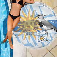 Custom Uruguay Rugby 2026 Beach Blanket Sun Of May and Lapwing