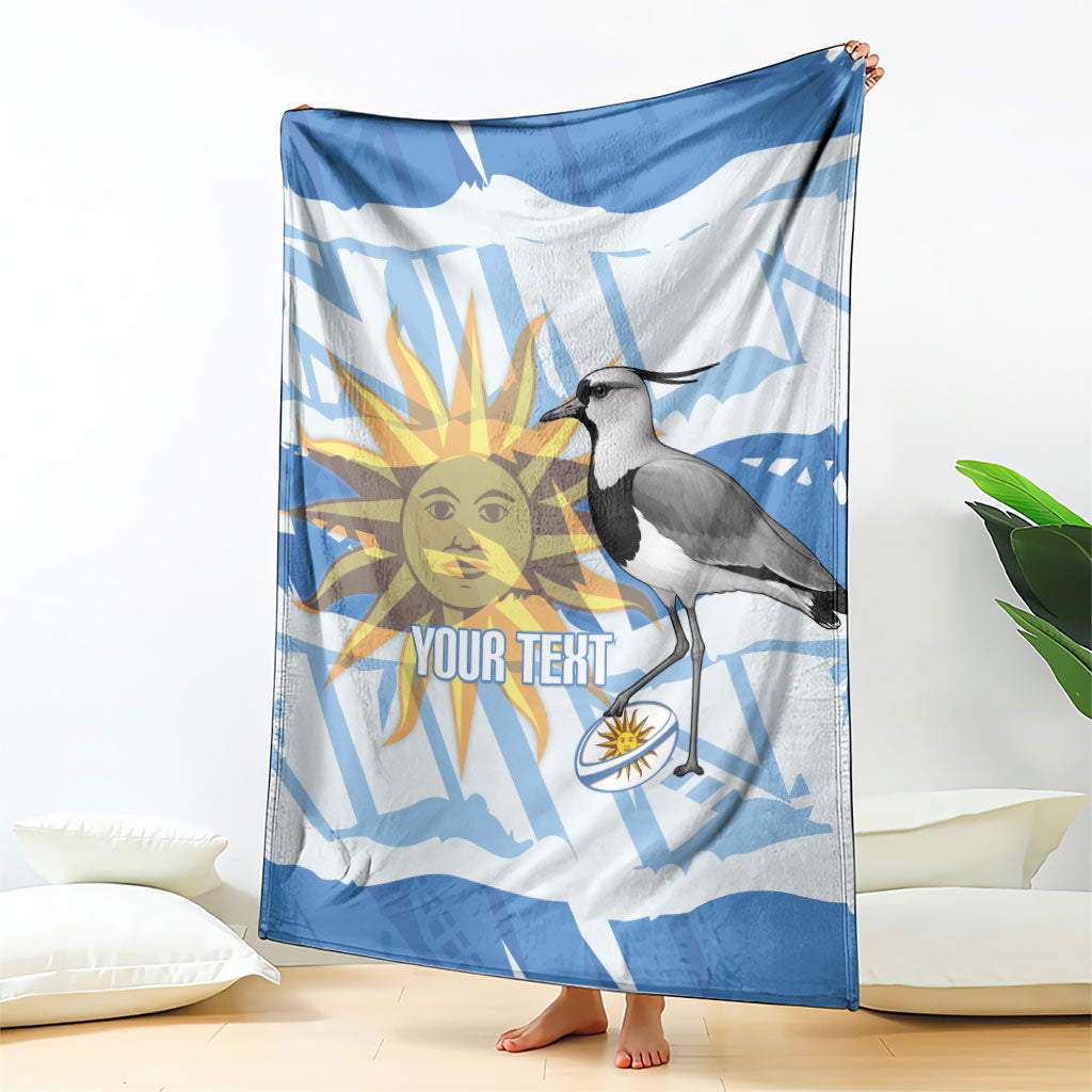 Custom Uruguay Rugby 2026 Blanket Sun Of May and Lapwing
