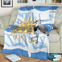 Custom Uruguay Rugby 2026 Blanket Sun Of May and Lapwing