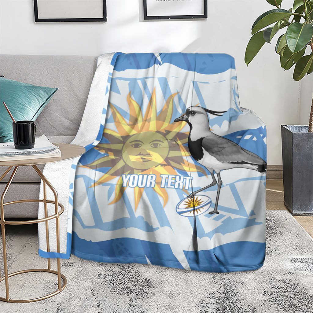 Custom Uruguay Rugby 2026 Blanket Sun Of May and Lapwing