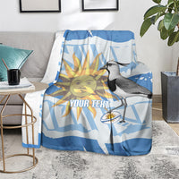 Custom Uruguay Rugby 2026 Blanket Sun Of May and Lapwing