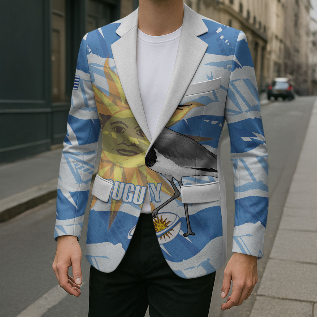 Custom Uruguay Rugby 2026 Blazer Sun Of May and Lapwing