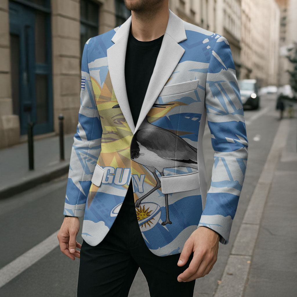 Custom Uruguay Rugby 2026 Blazer Sun Of May and Lapwing