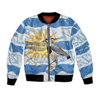 Custom Uruguay Rugby 2026 Bomber Jacket Sun Of May and Lapwing