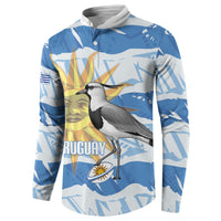 Custom Uruguay Rugby 2026 Button Sweatshirt Sun Of May and Lapwing