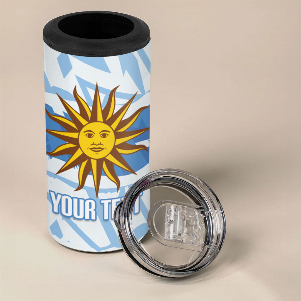 Custom Uruguay Rugby 2026 4 in 1 Can Cooler Tumbler Sun Of May and Lapwing