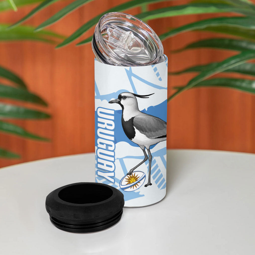 Custom Uruguay Rugby 2026 4 in 1 Can Cooler Tumbler Sun Of May and Lapwing