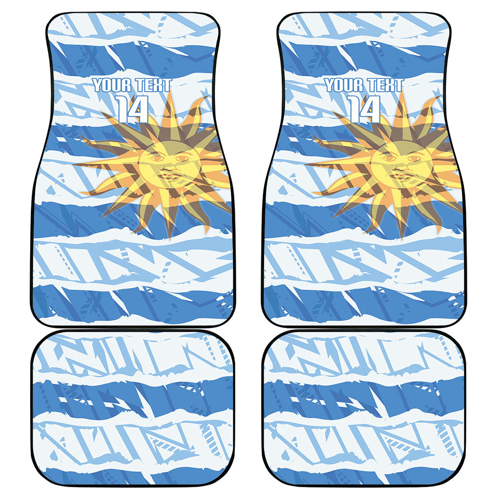 Custom Uruguay Rugby 2026 Car Mats Sun Of May and Lapwing