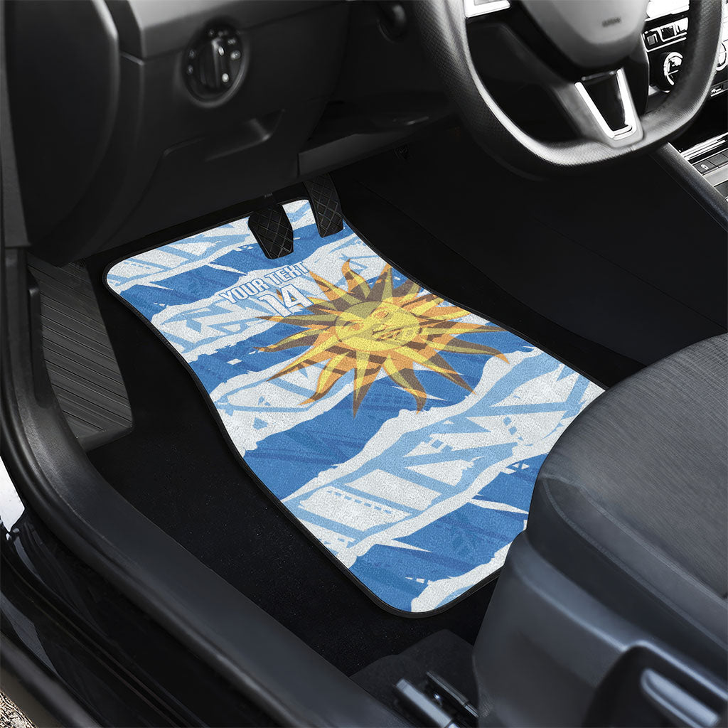 Custom Uruguay Rugby 2026 Car Mats Sun Of May and Lapwing